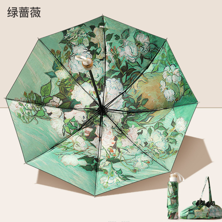 双层印花折叠伞带手袋 双层印花折叠伞带手袋