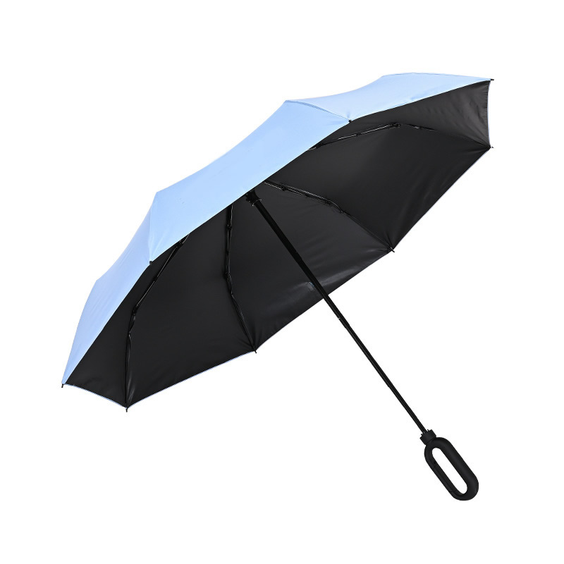 环扣伞柄雨伞三折叠手动开收 环扣伞柄雨伞三折叠手动开收